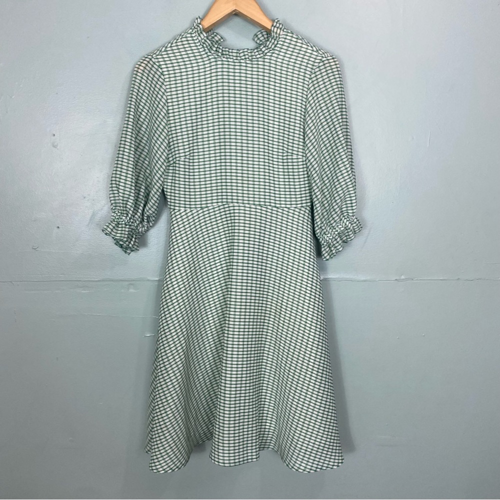 Rejina Pyo Rachel‎ Gingham Woven Knee Length Dress Size 8